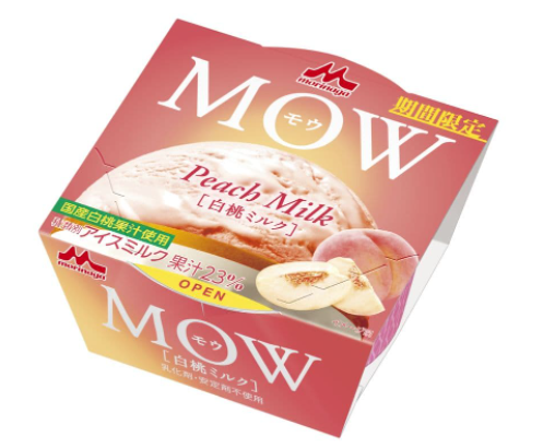 【森永乳業の新商品「MOW（モウ） 白桃ミルク」】発売日は？価格と気になるカロリーも調査